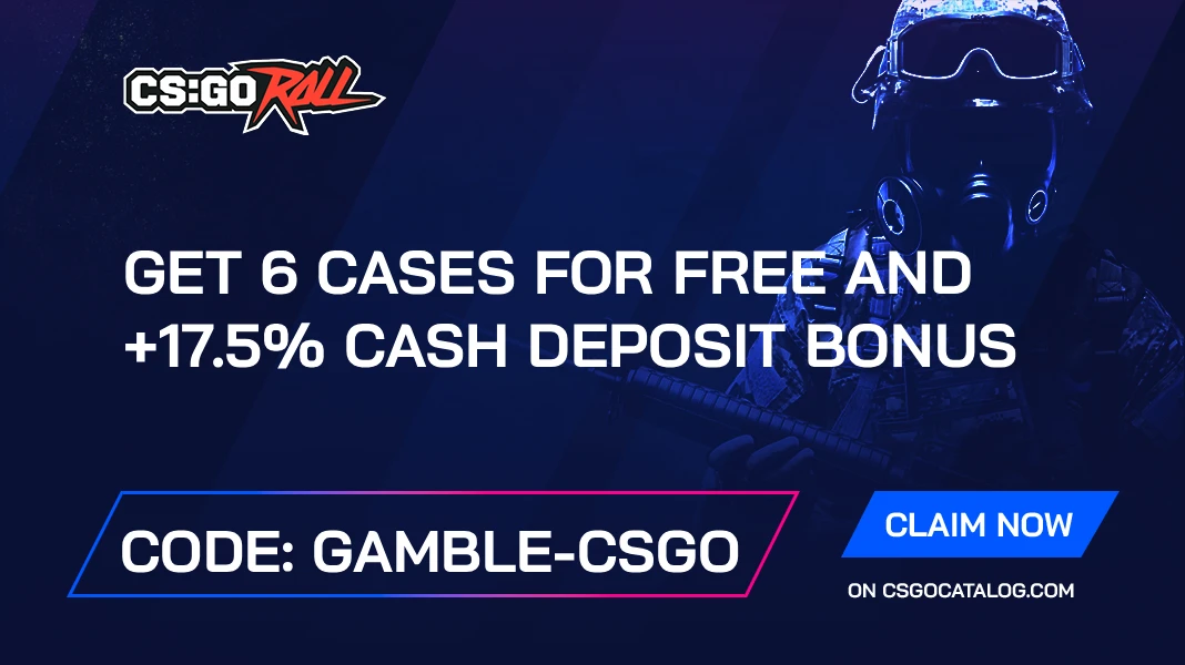 CSGORoll Promo Codes 2026: Use “gamble-csgo” and Get 6 Free Cases | CSGOCatalog