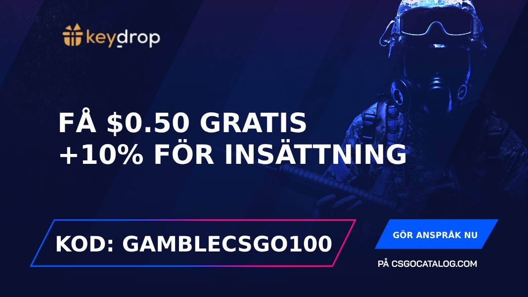 Key-Drop kampanjkoder: Använd ”Gamblecsgo100” och få 0,5 $ gratis