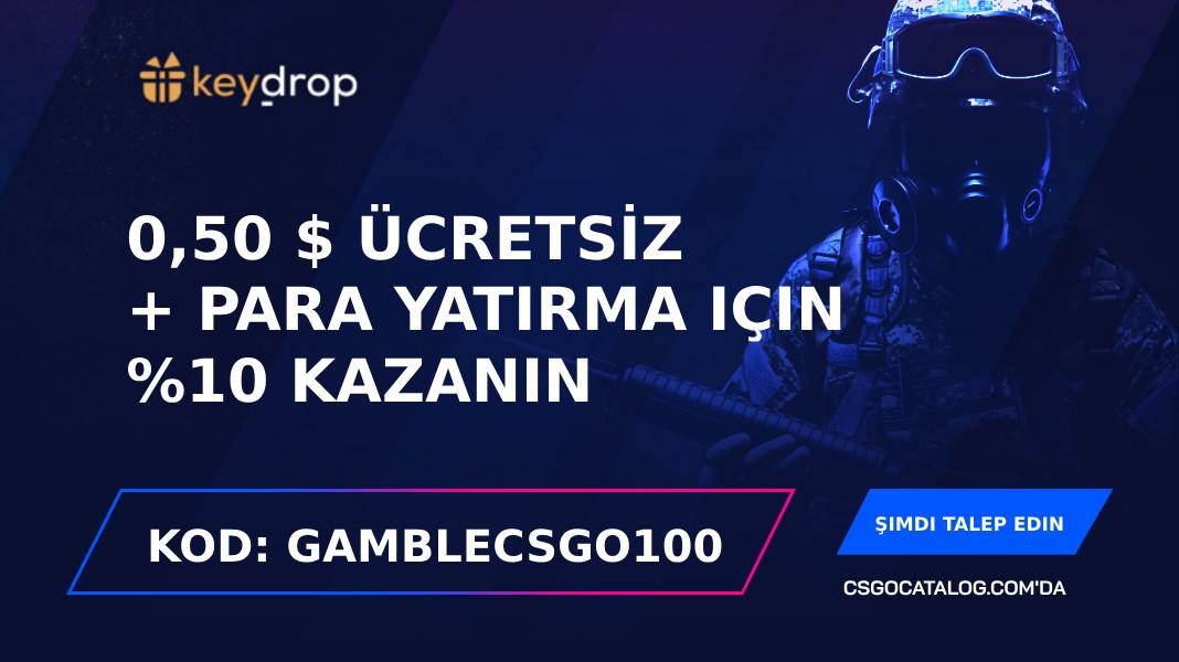 Key-Drop Promosyon Kodları: “Gamblecsgo100” Kullanın ve 0,5$ Bedava Kazanın