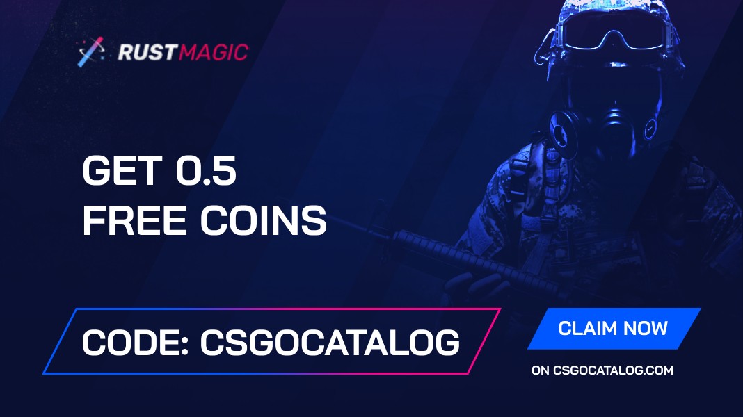 RustMagic Promo Code: Use “Csgocatalog” and Get 0.5 Free Coins