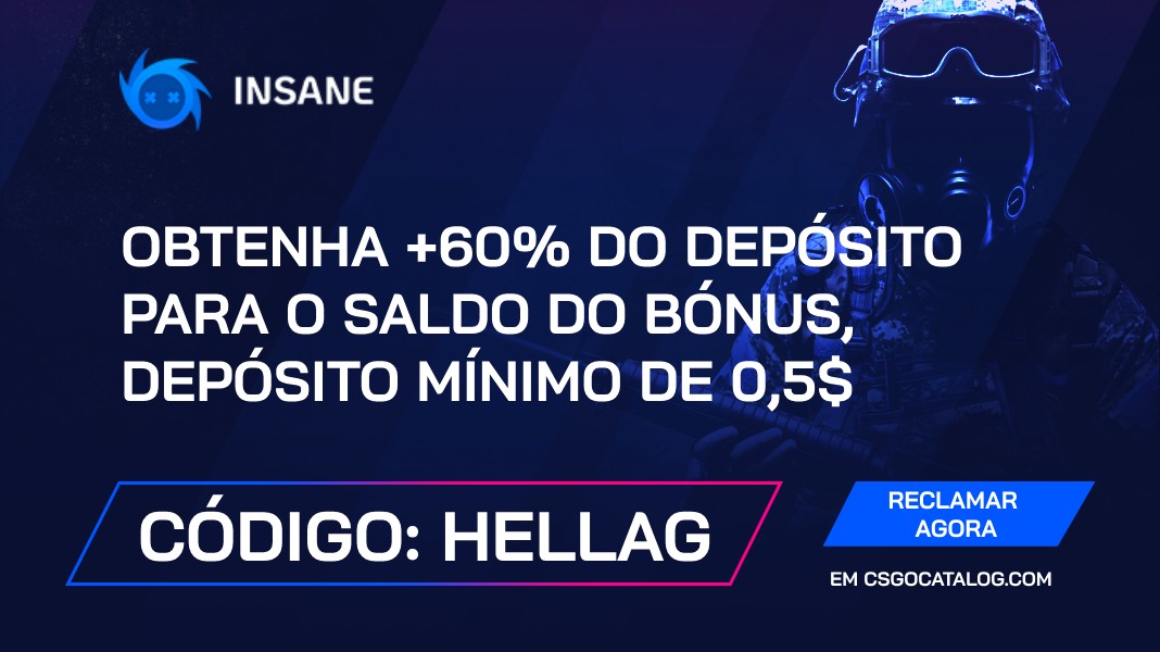 Revisão do código promocional Insane.GG em 2025: Use “Hellag” e receba +60% de bónus de depósito