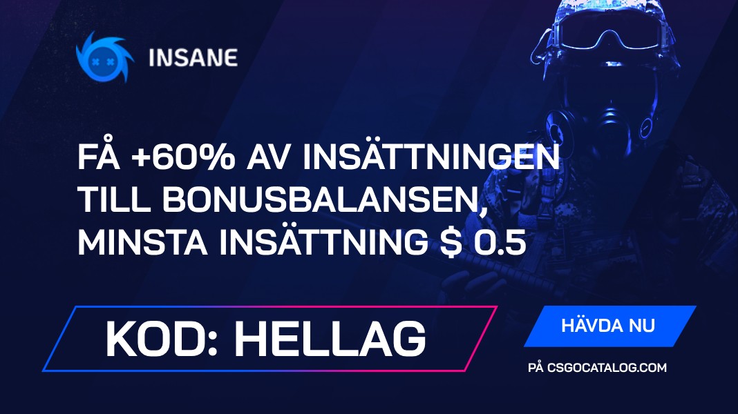 Insane.GG Promo Code Review i 2025: Använd ”Hellag” och få +60% insättningsbonus
